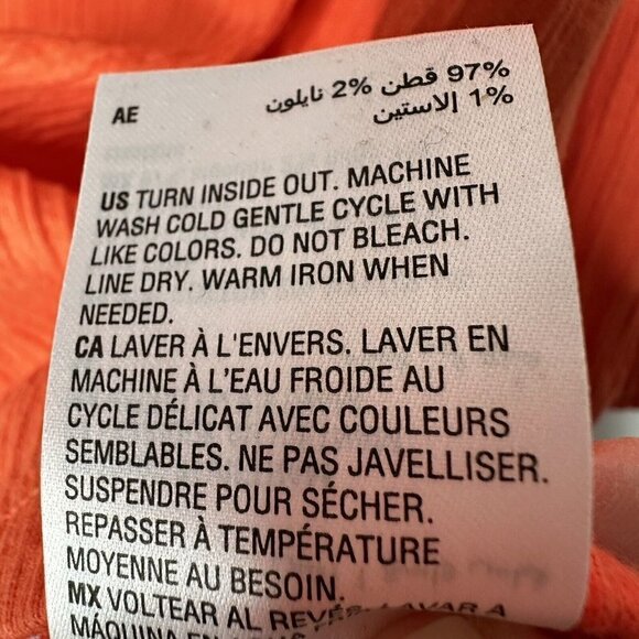 Bar III Square Neck Top Orange Valencia Size 1X NWT - Picture 7 of 9